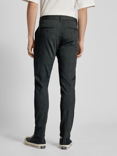 Only & Sons Tapered Fit Stoffhose mit Glencheck-Muster Modell 'MARK' Oliv 5