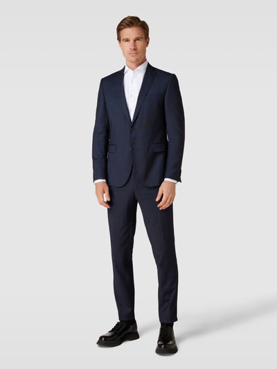 Jake*s Slim Fit Business-Hemd aus Twill  Weiss 1