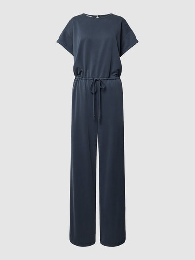 mbyM Jumpsuit met strikceintuur, model 'Axton' Marineblauw - 2