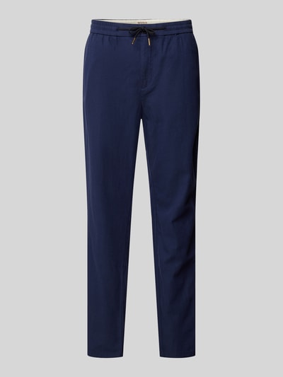 Scotch & Soda Straight Fit Hose in unifarbenem Design Modell 'WARREN' Dunkelblau 2