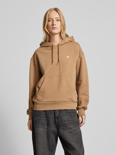 Carhartt Work In Progress Hoodie met labelstitching, model 'HOODED CASEY' Camel - 4