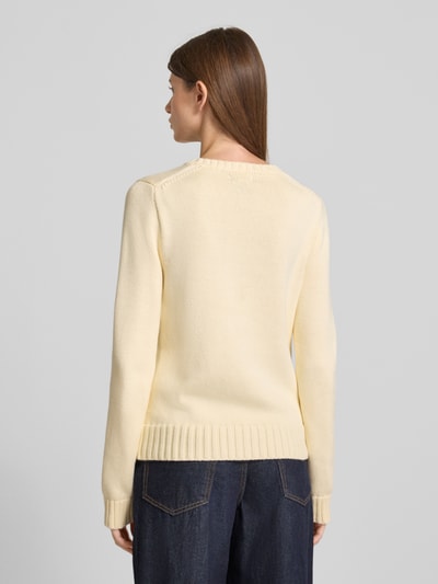 Polo Ralph Lauren Strickpullover mit Motiv-Stitching Offwhite 5