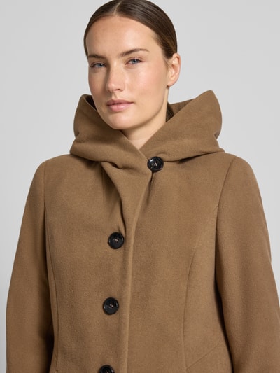 Milo Coats Mantel aus Schurwoll-Mix mit Kaschmir-Anteil Modell 'Bella' Taupe 3