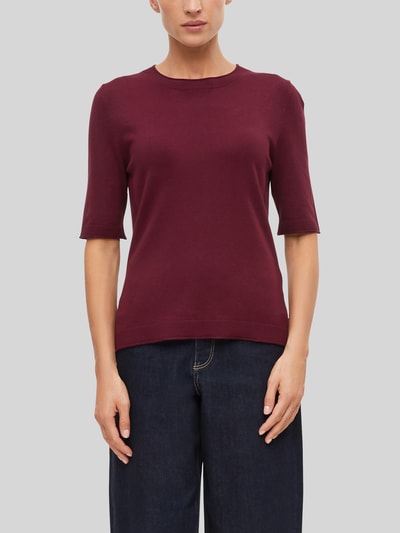 s.Oliver BLACK LABEL Sweter z okrągłym dekoltem Bordowy 3