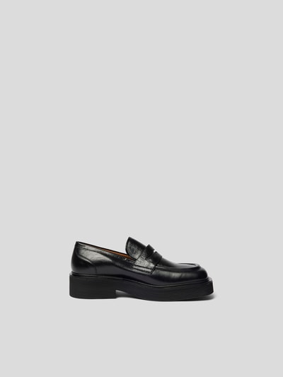 Marni Penny-Loafer mit Schaftbrücke Schwarz 5