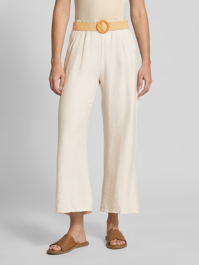 ZABAIONE Stoffhose mit Eingrifftaschen Beige 4