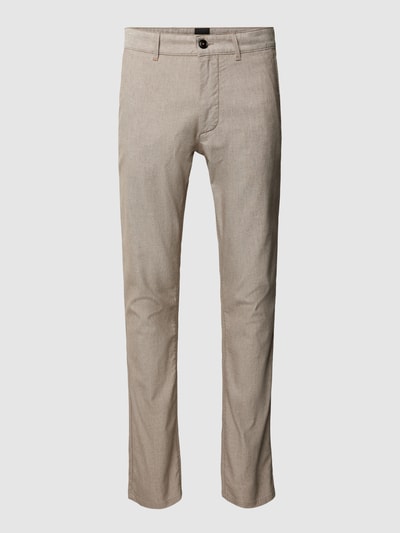 BOSS Orange Slim fit chino in gemêleerde look Beige - 2