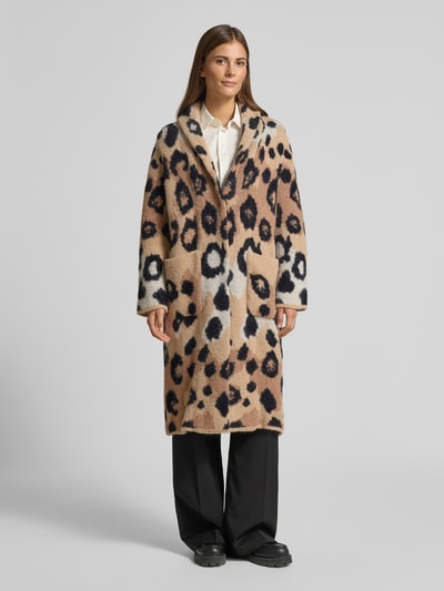 Marc Cain Mantel in Strick-Optik Camel 4