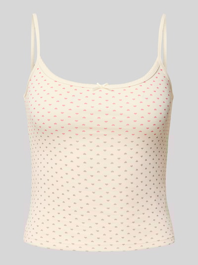 Review Trägertop mit Schleifen-Detail Offwhite 2