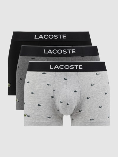 Lacoste Obcisłe bokserki z elastycznym pasem w zestawie 3 szt. Czarny 1