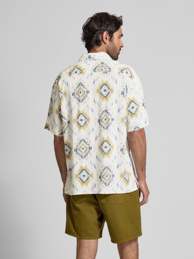 MCNEAL Vrijetijdsoverhemd van een mix van viscose en linnen Offwhite - 5