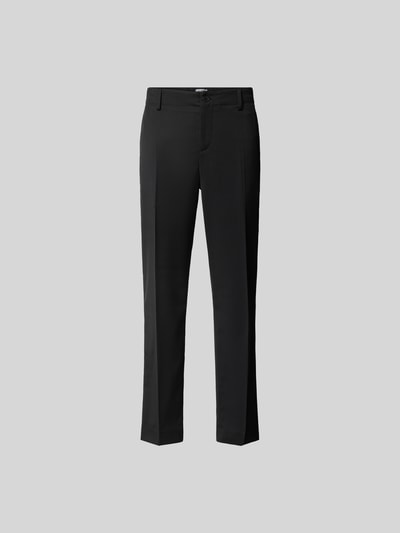 Produktfoto, Slim Fit Anzughose mit Woll-Anteil von Filippa K in Schwarz aus Elastischer-Material-Mix, Bundfalten, Knopf-Reißverschluss, Eingriffstaschen, Gesäßtasche
