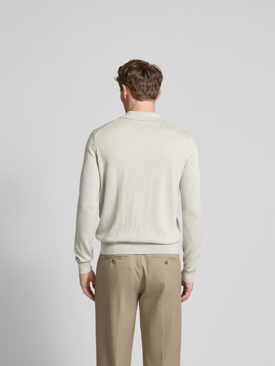 MAISON KITSUNÉ Longsleeve aus reiner Wolle Hellgrau 5