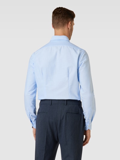 XACUS Regular fit zakelijk overhemd van katoen Bleu - 5