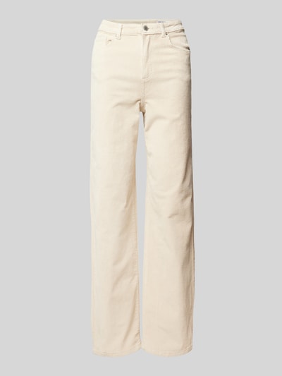 Vero Moda Wide Fit Cordhose mit Logo-Patch Modell 'TESSA' Ecru 2