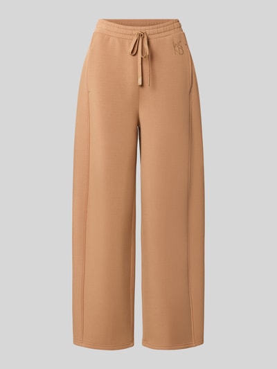 Weekend Max Mara Wide leg sweatbroek van modalmix model 'GETTO' Camel - 1