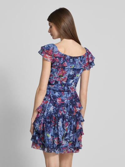 Lauren Ralph Lauren Cocktailkleid mit V-Ausschnitt Modell 'MILCRAE' Blau 5