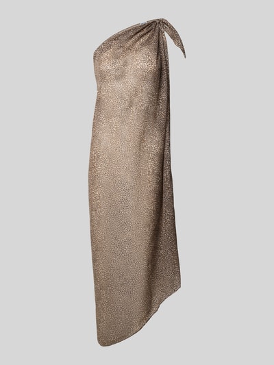 PIECES Pareo mit Allover-Muster Modell 'BANINNA' Dunkelbraun 1