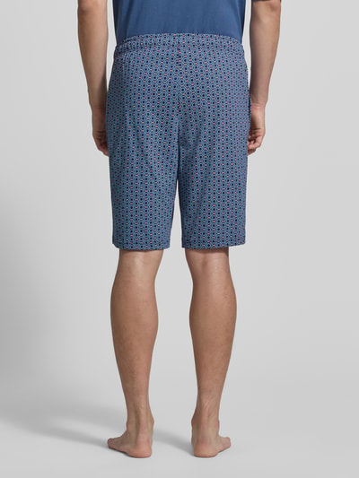 SCHIESSER Bermudas im Allover-Look mit elastischem Bund Bleu 5