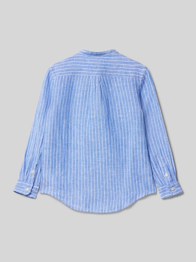 Polo Ralph Lauren Kids Regular Fit Hemd aus Leinen mit Label-Stitching Modell 'POSTBOY' Marine 3