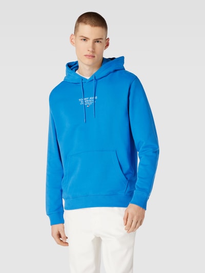 Tommy Jeans Hoodie met labelprint Koningsblauw - 4