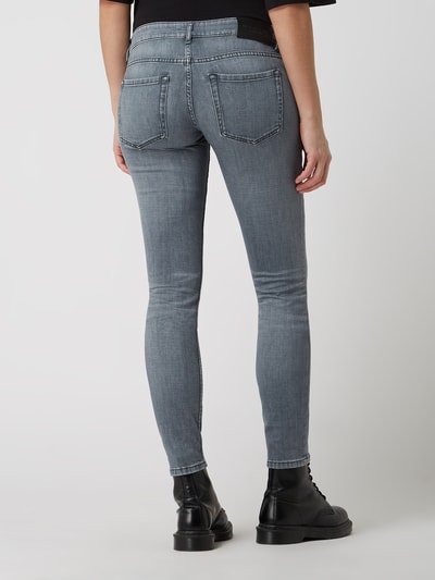 Marc O'Polo Skinny fit jeans met stretch, model 'Skara' Middengrijs - 5