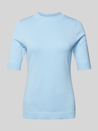 comma Strickshirt mit Turtleneck Hellblau 2