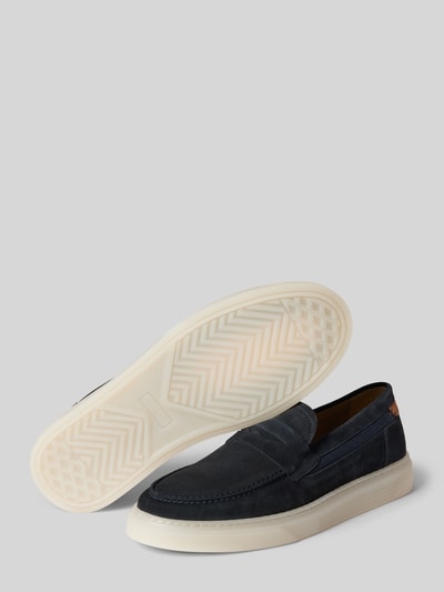 BULLBOXER Loafers met brede schachtbrug, model 'CHRISTIAN' Marineblauw - 3