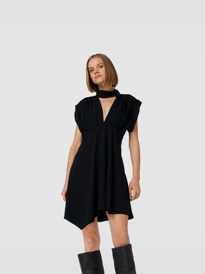 Iro Minikleid mit V-Ausschnitt Black 4