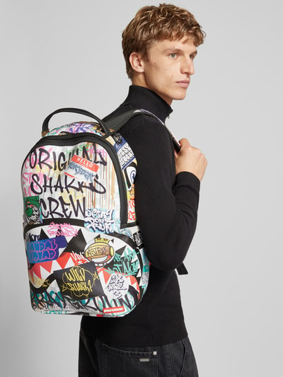 Sprayground Rugzak met motiefprint, model 'SHARKS IN PARIS THE RIZZ' Wit - 1