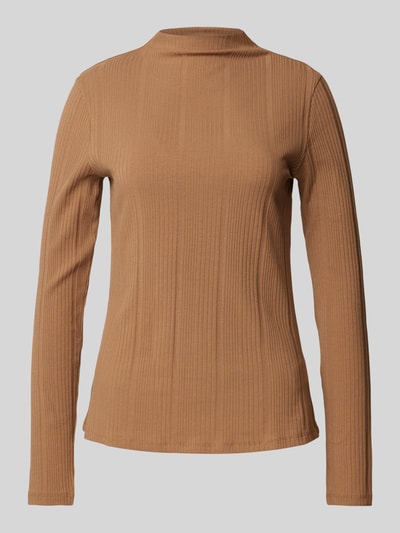 Christian Berg Woman Selection Shirt met lange mouwen en opstaande kraag Camel - 2