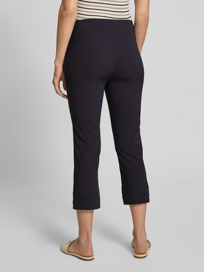 STEHMANN Slim fit broek met verkort model, model 'Ina' Marineblauw - 5