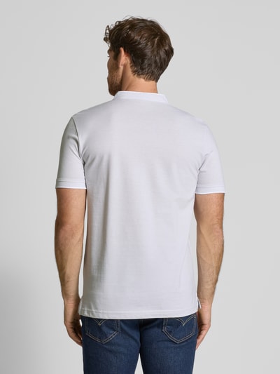 Tom Tailor Denim Regular Fit Poloshirt aus reiner Baumwolle Hellgrau 5