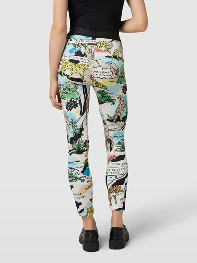 Marc Cain Hose mit Allover-Print Petrol 5