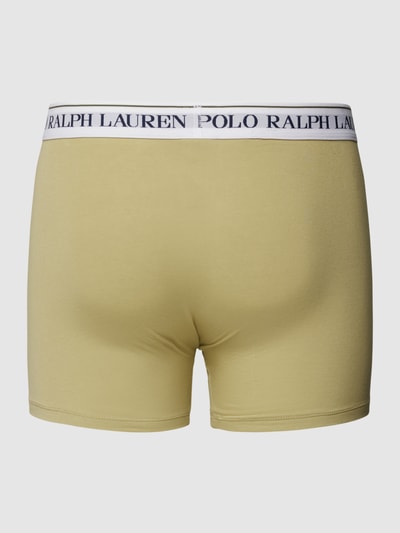 Polo Ralph Lauren Underwear Obcisłe bokserki z elastycznym paskiem z logo w zestawie 3 szt. Oliwkowy 3