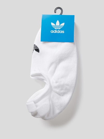 adidas Originals Skarpetki stopki z elastycznej mieszanki bawełny w zestawie 3 szt. Biały 3