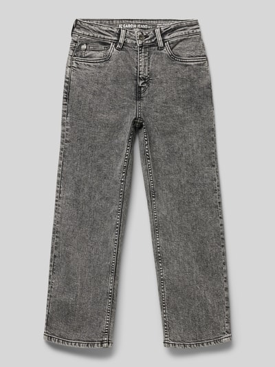 Garcia Wide leg jeans met Franse steekzakken, model 'Ilyano' Middengrijs gemêleerd - 1