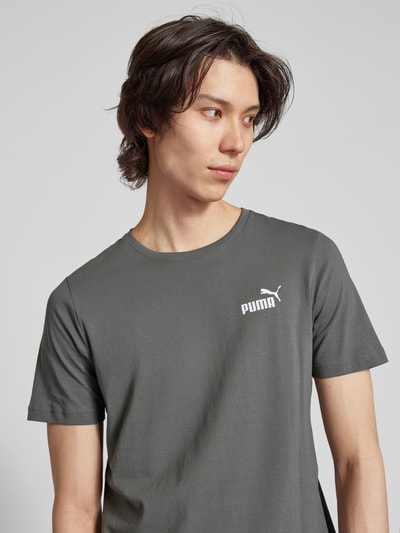 PUMA PERFORMANCE T-Shirt mit Label-Print Anthrazit 3