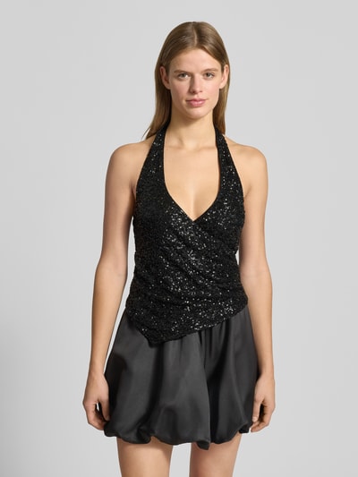 Gina Tricot Tanktop mit V-Ausschnitt Black 4