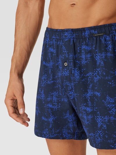 Schiesser Boxershort met labeldetail in een set van 2 stuks Donkerblauw - 3