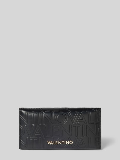 VALENTINO BAGS Portemonnaie mit Label-Strukturmuster Modell 'LIO RE' Black 1