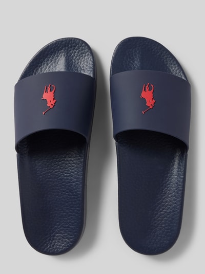 Polo Ralph Lauren Slides mit Label-Detail Marine 3