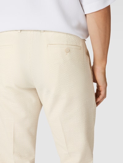 MCNEAL Broek met all-over structuurmotief Beige - 3