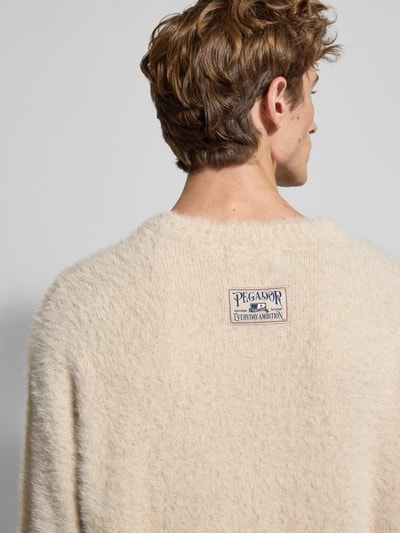 Pegador Strickpullover mit Rundhalsausschnitt Modell 'Vernen' Ecru 3