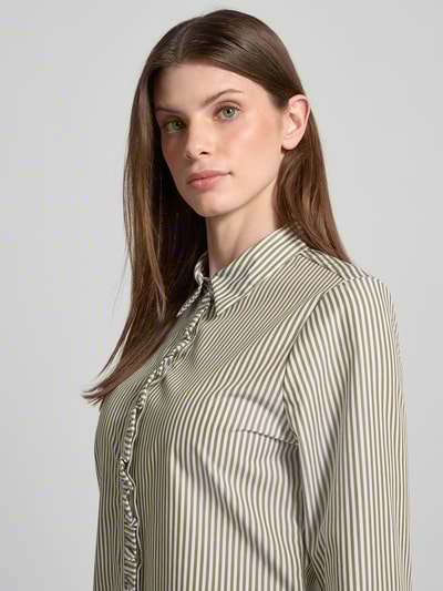 ETERNA Slim Fit Hemdbluse mit 3/4-Arm Gruen 3