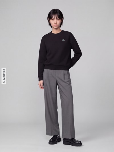 Lacoste Sport Regular Fit Sweatshirt mit Baumwoll-Anteil Black 1