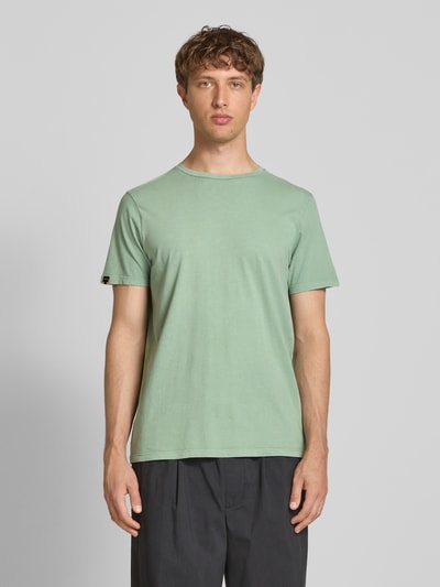 Superdry T-shirt z detalem z logo Miętowy 4