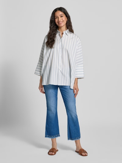 Brax Flared jeans met steekzakken, model 'MARY' Donkerblauw - 1