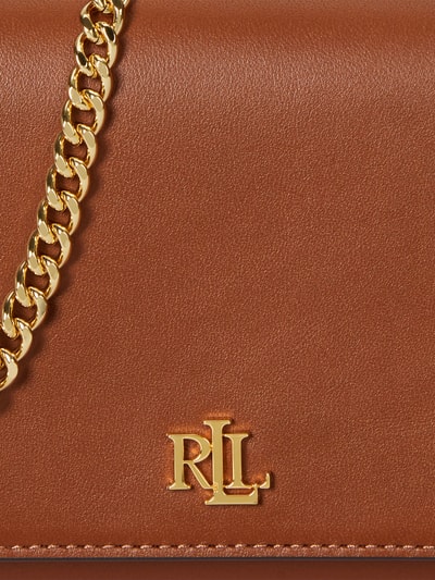 Lauren Ralph Lauren Umhängetasche aus echtem Leder mit abnehmbarer Schulterkette Cognac 5