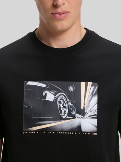 BOSS Orange Regular Fit T-Shirt aus reiner Baumwolle Black 3